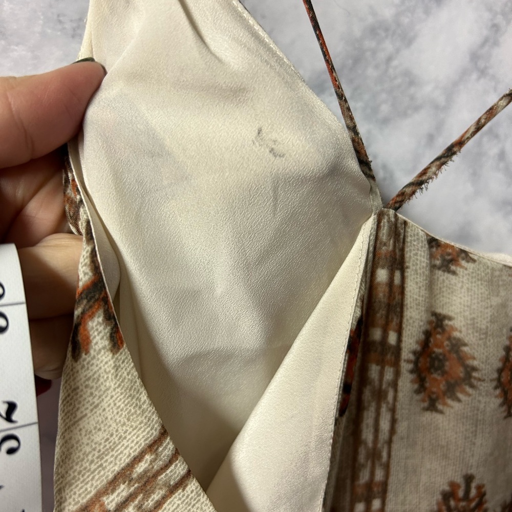 Lucky Brand Dress in Cream and Brown - Picture 4 of 8